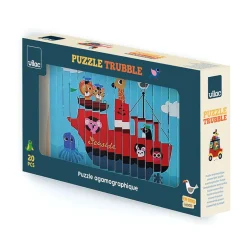 Vilac Agamograph Puzzle with 20 Pieces, 4-Dimensional Design - Transport