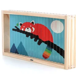 Vilac Agamograph Puzzle with 20 Pieces, 4-Dimensional Design - Animals