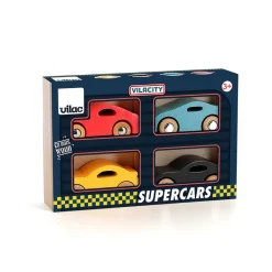 Vilac Super Cars in Wood, Set of 4
