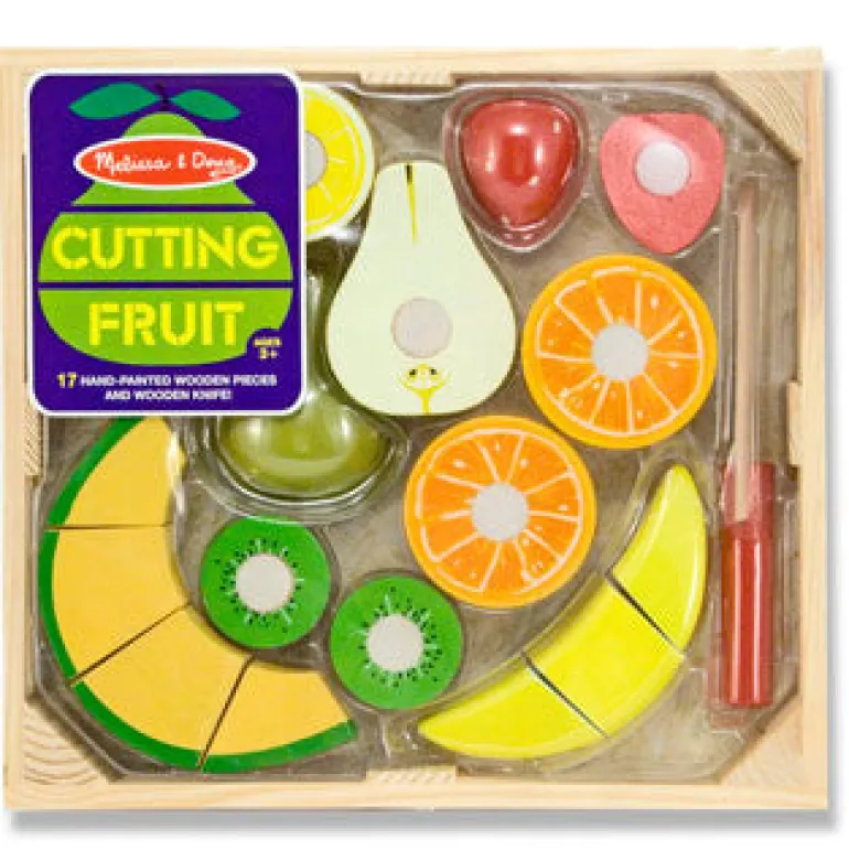 Wooden Play Food, Slicing Fruit Set