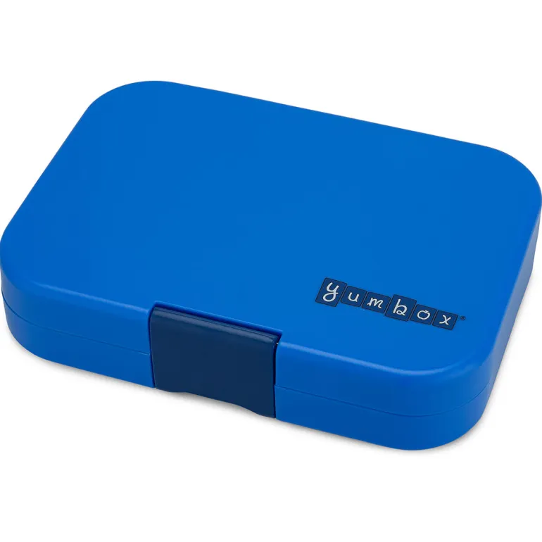 Yumbox lunchbox with 6 compartments, Original - Surf Blue / Race Cars tray