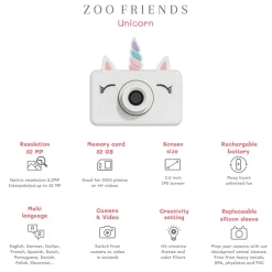 ZooFamily, Zoo Friends Kids Camera, Ages 3-7 - Unicorn